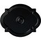 Ekena Millwork Waltz Ceiling Medallion (Fits Canopies up to 4 1/2"), 21 1/4"W x 17 3/8"H x 1"P, Jet Black CM21WABLF - alternate 1